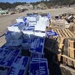 image for A bunch of discarded Harris-Walz signs