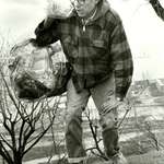 image for Burlington mayor Bernie Sanders picking up trash after first election victory in 1981