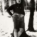 image for Hitler poses in lederhosen, 1927. He ordered that this photo be hidden from the public.