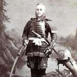 image for A western tourist who paid to take a photo with a Samurai armor on (1890). First weeb in history.