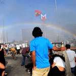 image for Police in Turkey tries to stop a pride parade with water cannons, and accidentally creates a rainbow