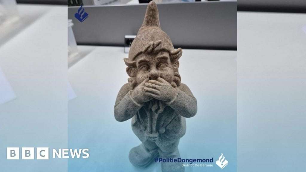 image for Dutch police find 2kg gnome made of MDMA during drug bust