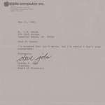 image for Steve Jobs responded to an autograph request by typing a letter saying he doesn’t give autographs