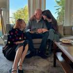 image for Bruce Willis with daughters Tallulah and Scout for Thanksgiving