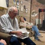 image for Grandmas boyfriend showing us his favorite printed memes.