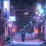 image for Snowy night in Hokkaido, Japan
