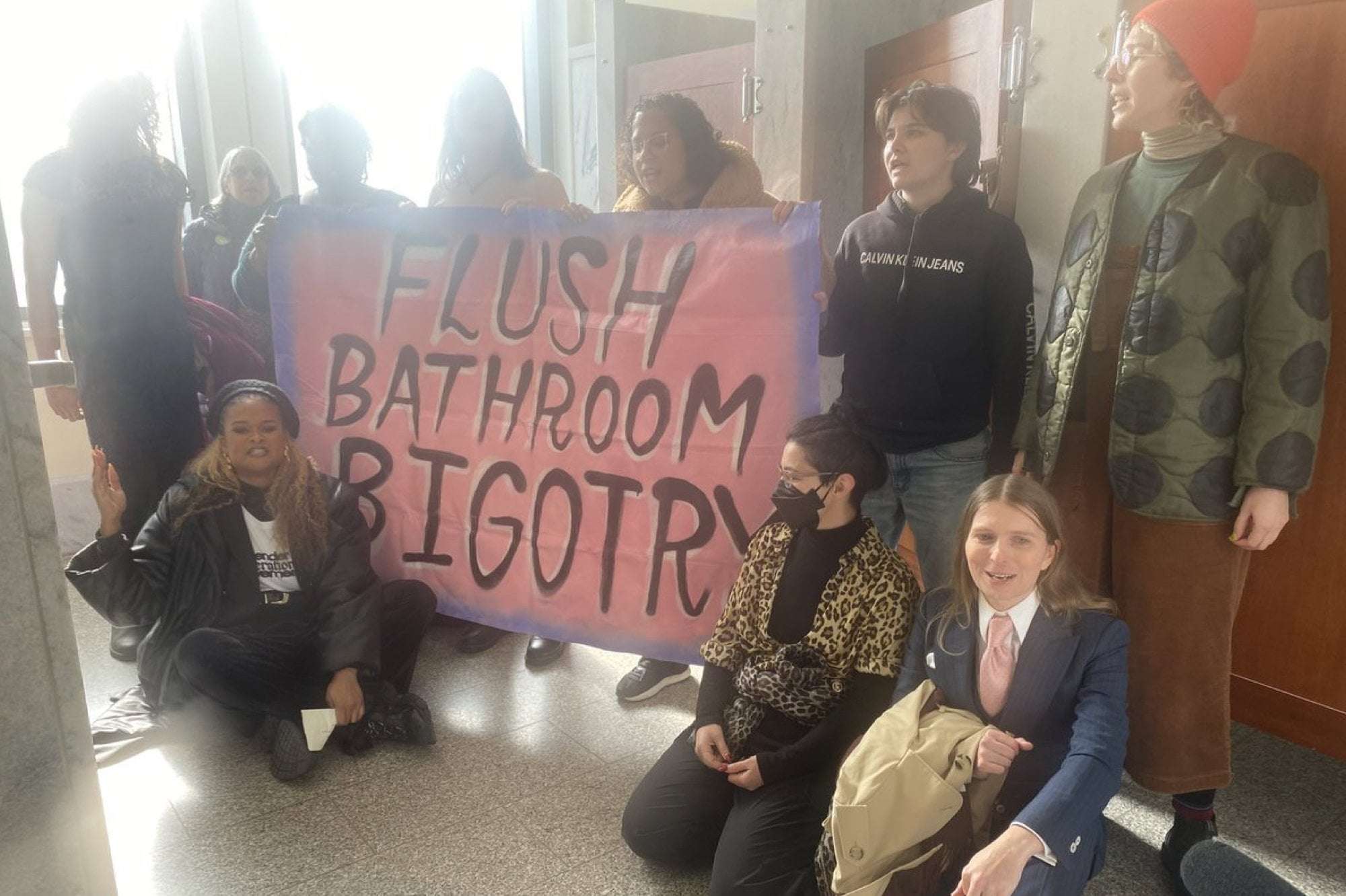 image for Trans Activist Chelsea Manning Uses Ladies' Room in Capitol Building to Protest Republican Bathroom Ban