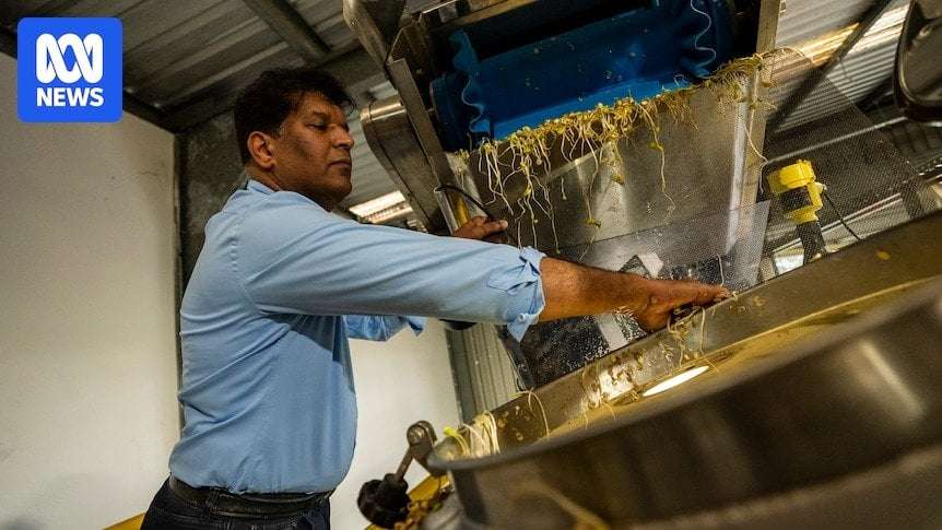image for Australian inventor makes chemical-free compost, fertiliser from agricultural waste