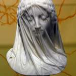 image for Girl behind a curtain of stone.
