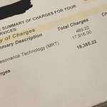 image for My hospital bill for a single MRI scan in the US