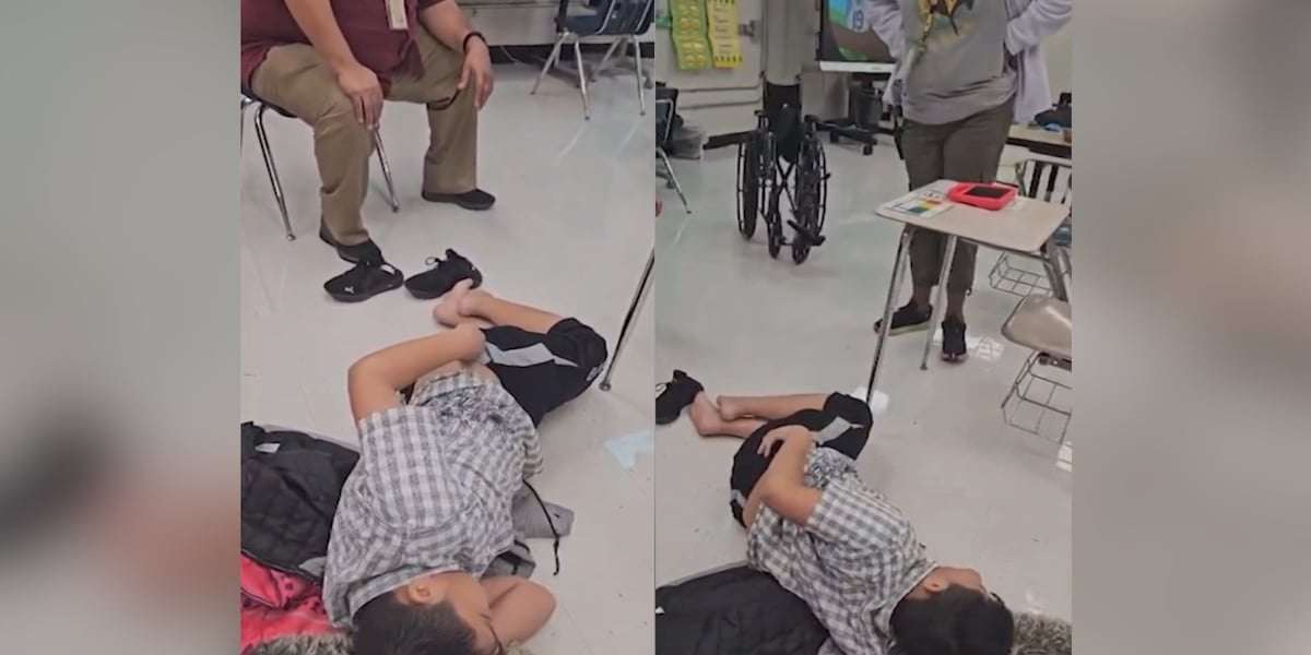 image for Nonverbal child left lying on school floor for 2 hours after shattering his femur, family says