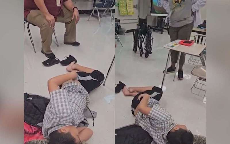 image for Nonverbal child left lying on school floor for 2 hours after shattering his femur, family says