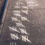 image for A street in New York where people are voting whether “Luigi Mangione was justified" (to do it)