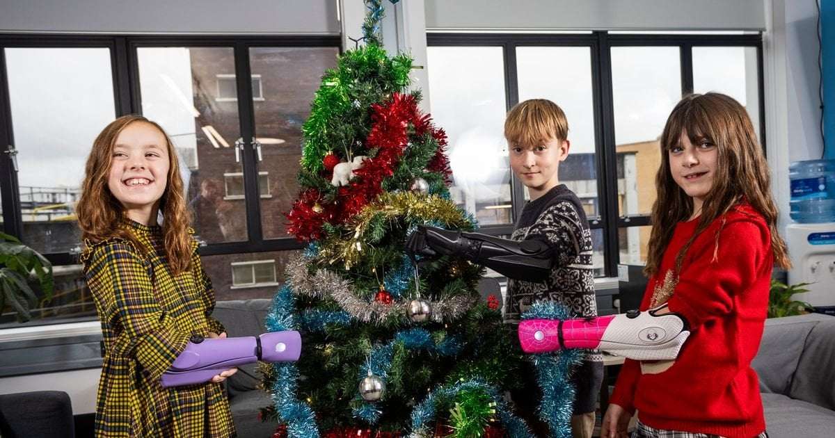 image for Three children receive 'best Christmas present in the world' - bionic arms