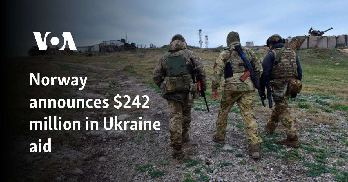 image for Norway announces $242 million in Ukraine aid