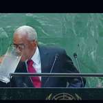 image for Haitian President drinking water at UN Speech