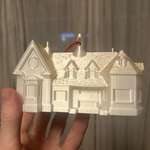 image for I modeled and 3D printed my grandma’s house as a Christmas ornament. Hope she likes.