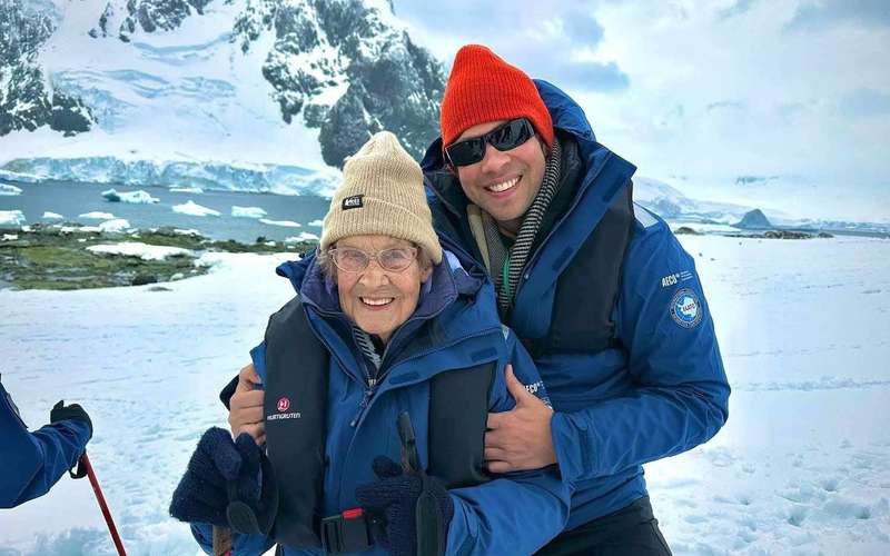 image for 94-Year-Old on a Mission to Visit Every Continent with Her Grandson Didn’t Get First Passport Until She Was 91