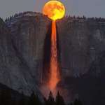 image for Moon melting into water, Yosemite Nacional Park