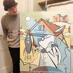 image for Last big painting of the year. Ended on one I’m really proud of, particularly the line work.