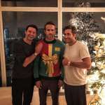 image for Iconic X-mas Photo. Ryan Reynolds pranked into a sweater party.