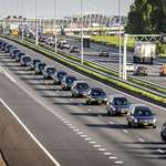 image for The line of hearses that took the bodies of the victims of MH17