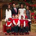 image for Obama family christmas photo!
