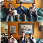image for Our Annual Sibling Christmas Juice Box Photo - year 14!