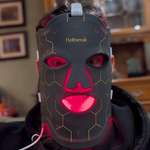 image for Trying out my wife's LED mask. Not convinced this thing actually works, and I look ridiculous.