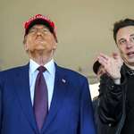 image for Trump attending SpaceX launch with noticeably bad tan