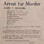 image for Arrest warrant from 1929 for the guy that killed my Great Grandpa