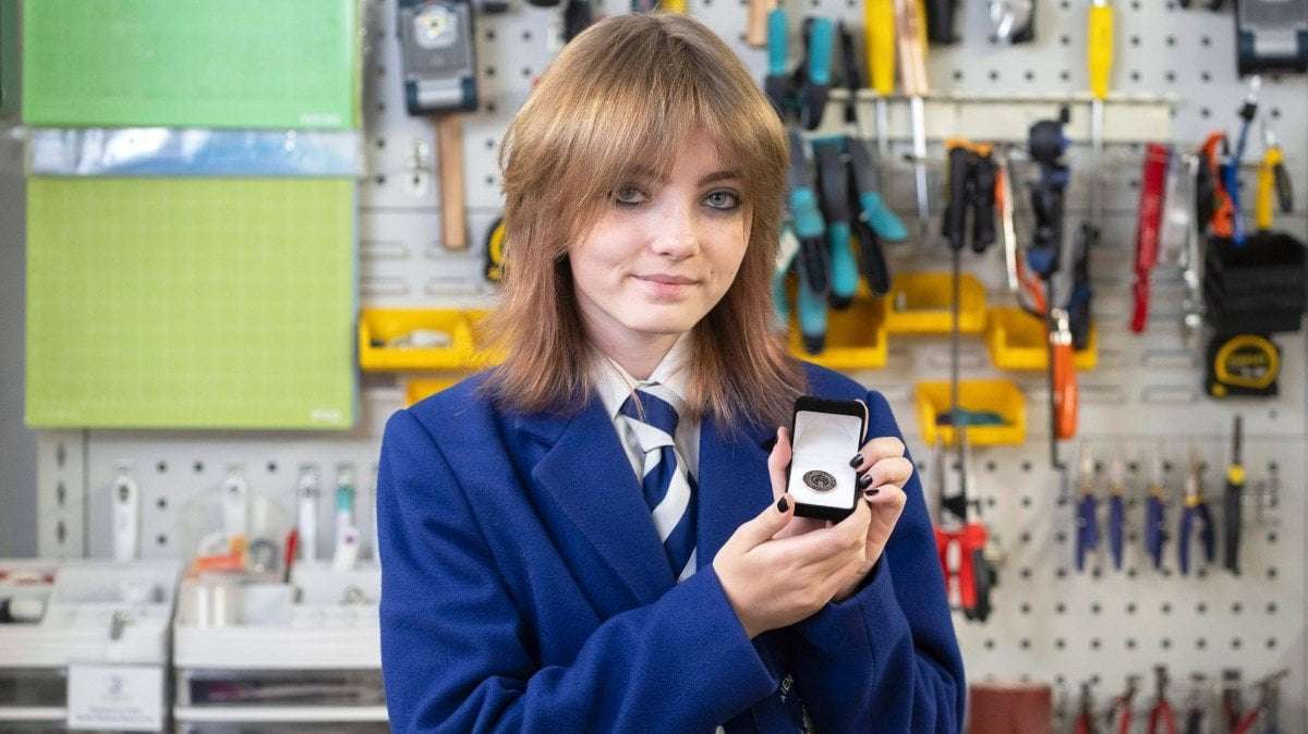 image for Girl, 12, designs solar-powered blanket for homeless