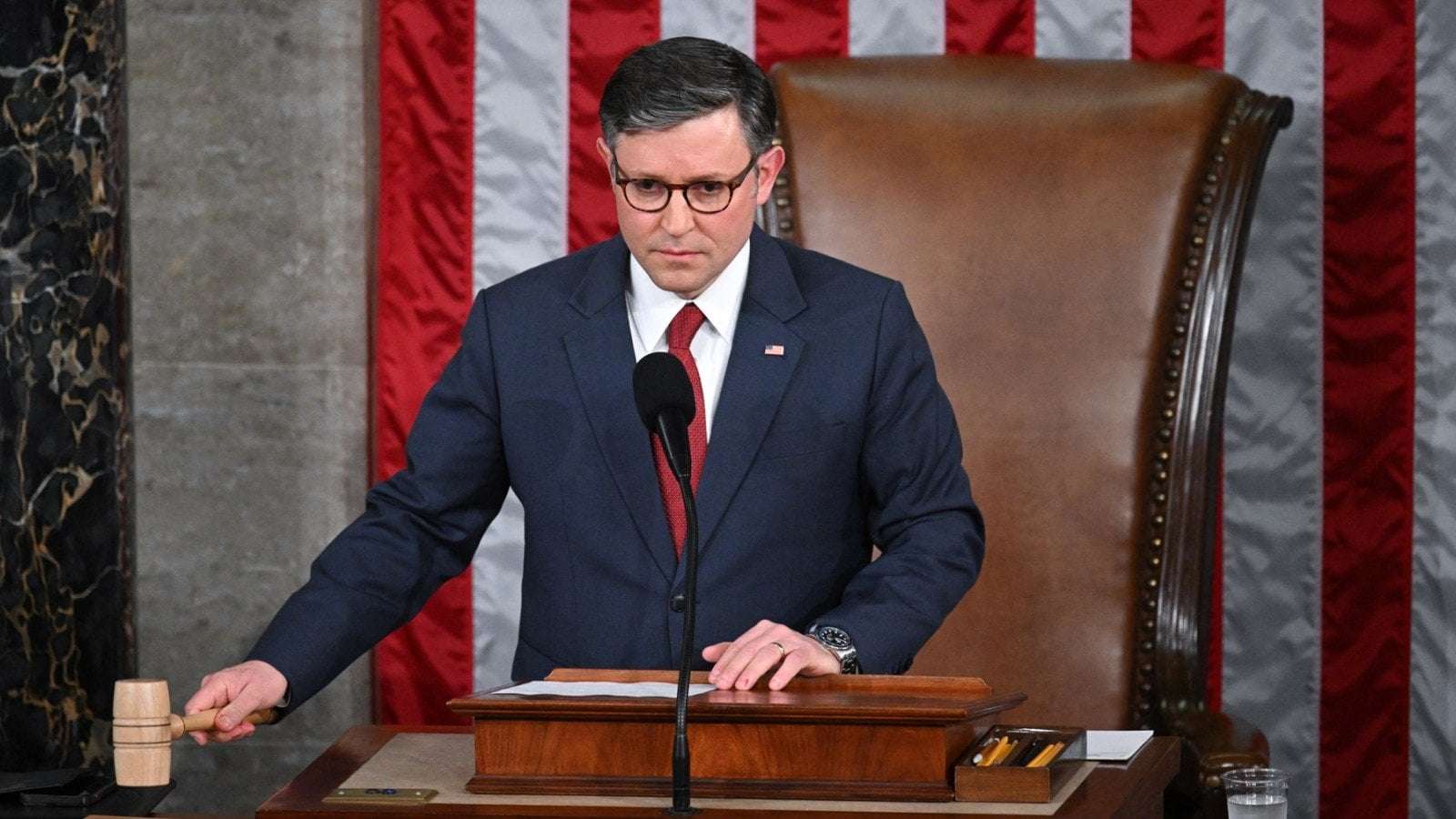 image for Mike Johnson Scrapes Speakership Win After Republicans Change Votes