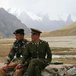 image for A Chinese & a Pakistani border guard, somewhere in the Himalayas