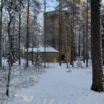 image for 2nd WW2 era flak tower in my village with the original camo still visible