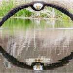 image for Symmetrical bald eagle gliding over water