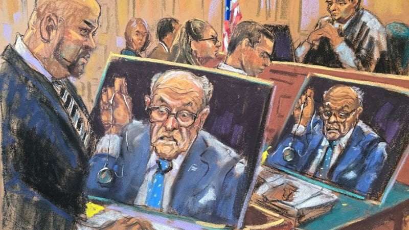 image for Rudy Giuliani held in contempt in case brought by two former Georgia election workers he defamed
