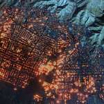 image for Satellite image of the Eaton wildfire in Altadena