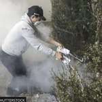 image for California Man Fights Fire With Almond Milk 🫡 🇺🇸
