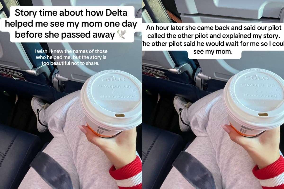 image for Delta Airlines praised for holding flight to allow daughter time with dying mother