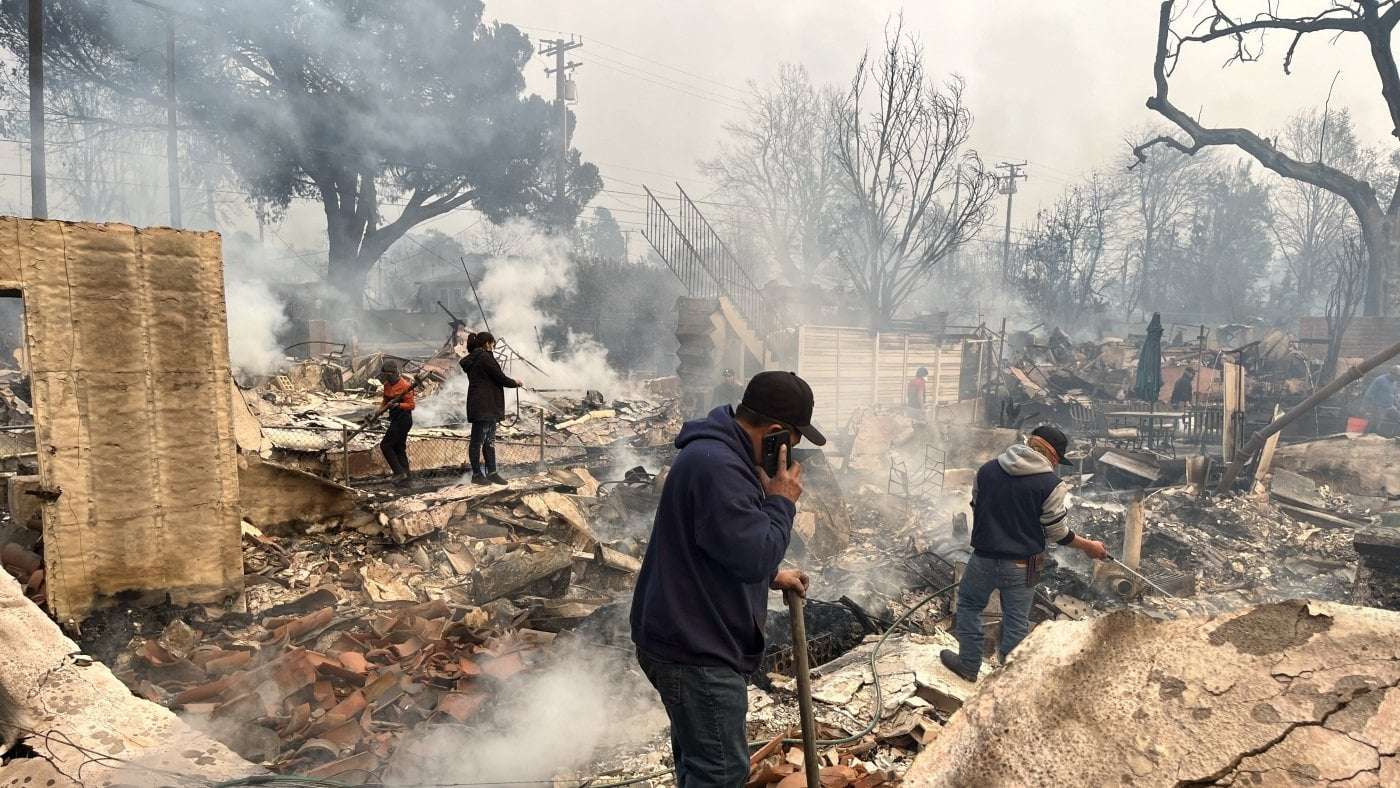 image for As Los Angeles burned, Latino immigrants rushed in to put out fires