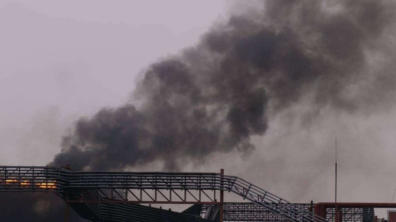 image for Oil depot in Russia's Engels remains ablaze for fifth day after drone attack