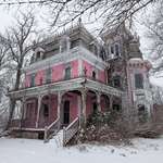 image for Abandoned pink house