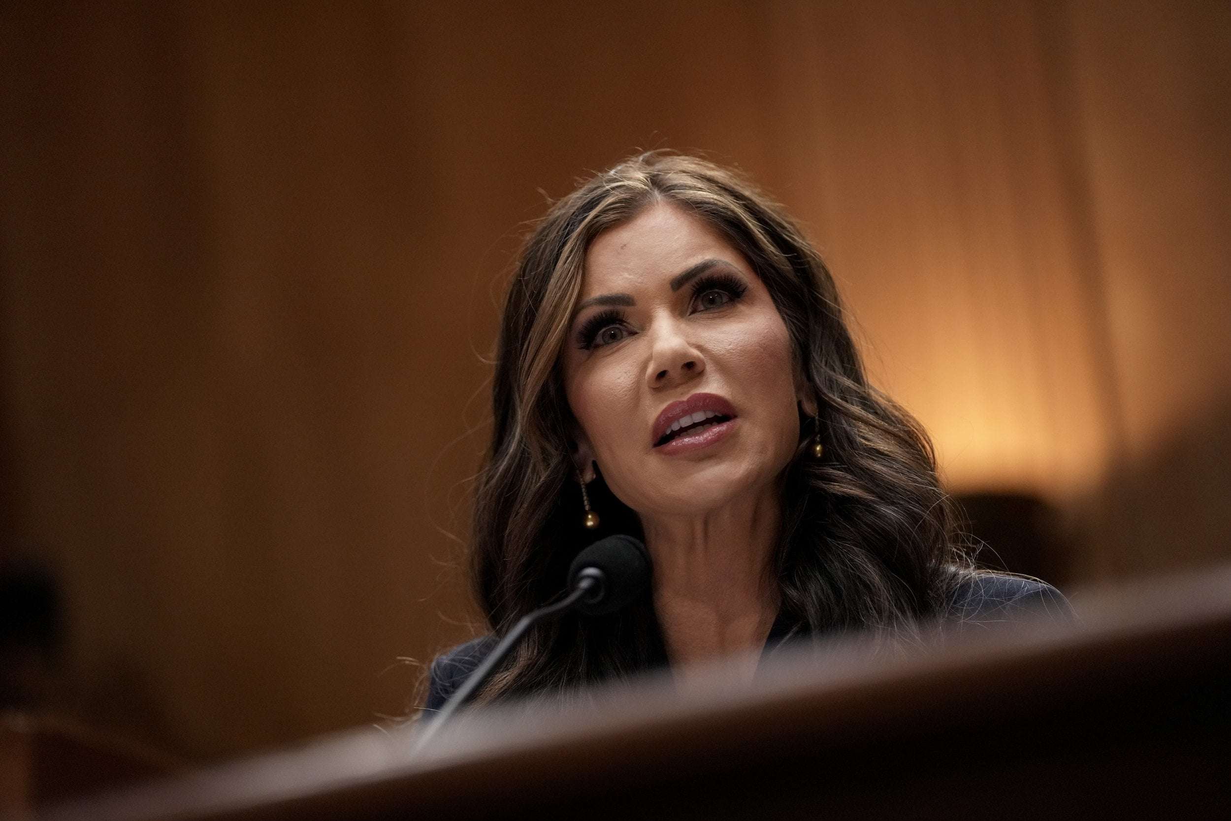 image for Trump DHS Nominee Kristi Noem Touted Her Relationship With South Dakota Tribes. She Was Previously Banned From All 9 of Her State's Reservations