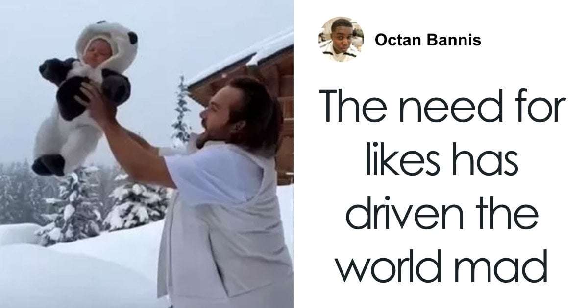 image for “How Many Likes Did He Get?”: Dad’s Snowbank Baby Stunt Backfires And Leads To Criminal Charges