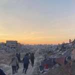 image for Palestinians returning to their homes in Jabalia, Northern Gaza
