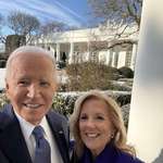 image for Joe and Jill Biden share one final selfie from the White House.