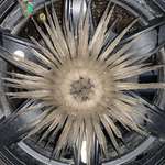 image for Returning from a winter camping trip and stopped for gas when I looked down I saw this.  Just wild!