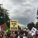 image for Protesting at the White House against the rise of white supremacism under Trump, August 2018