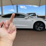 image for Gave my Tesla Model 3 a clear salute today after selling it to a dealer in Perth, Australia.